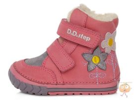 D.D step téli bélelt cipő 029-767 rózsa, nagy méretű fazon, széles,magas lábfejre 21