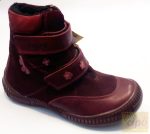   LineaTex vízálló téli cipő, bordó 34,keskeny,normál lábra