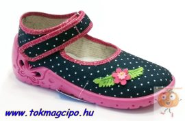 Zetpol Marlena vászoncipő, kék-rózsa 27