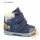Asso Tex téli vízálló, bőr felsőrészű,bélelt cipő kék, betonkeverős 22