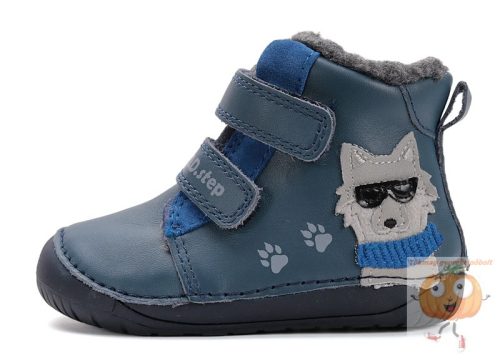 D.D.Step BAREFOOT fiú téli cipő W070-52893 kék 25