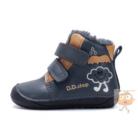 D.D.Step Barefoot fiú téli cipő W070-62495 kék 20