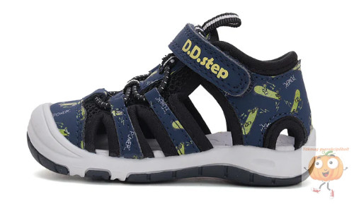 D.D.Step Quick dry szandál, gyorsan száradó, kék,tengeralattjáró mintával  24