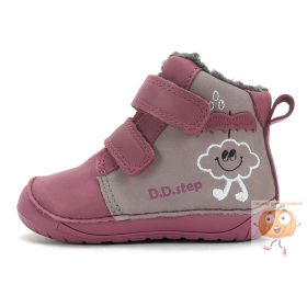 D.D.Step Barefoot lány téli cipő W070-62495 mályva 20