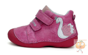 D.D.Step lány cipő 015-42532 pink,  hattyú mintával 19