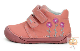 D.D.Step lány cipő BAREFOOT 070-42771 rózsa,  virág mintával 24