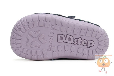 D.D.Step lány cipő BAREFOOT 070-62659 rózsa, bagoly mintával 21