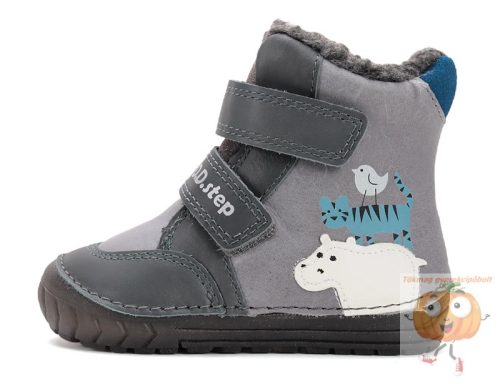 D.D.Step fiú téli cipő W029-52887 szürke 19