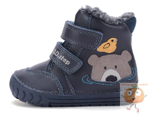 D.D.Step fiú téli cipő W029-62556 s.kék 20