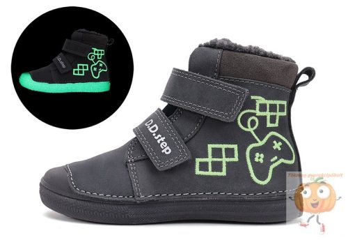 D.D.Step fiú téli cipő W029-52250 szürke 28