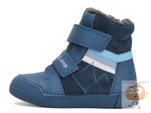 D.D.Step fiú téli cipő W068-52388 kék 26