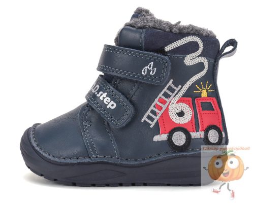 D.D.Step fiú téli cipő W071-62477 kék 22