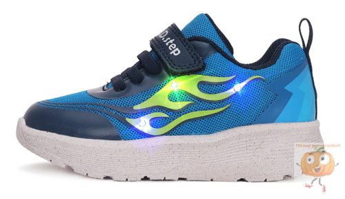 D.D.Step F083-51289 LED kék sportcipő 30