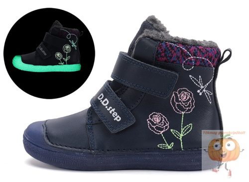 D.D.Step lány téli cipő W049-52654 kék 28