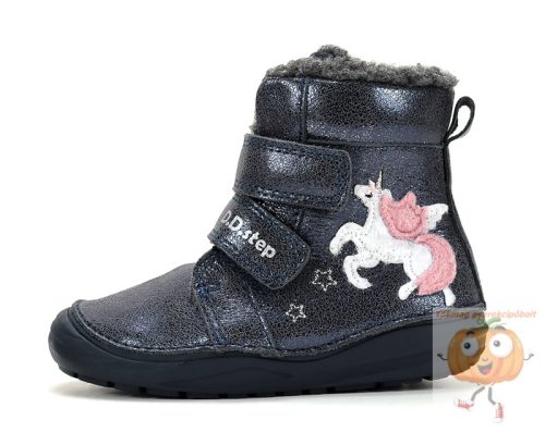 D.D.Step lány téli cipő W071-62376 kék 28