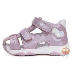 D.D.Step szandál G064-51872 mauve, szív mintával 21