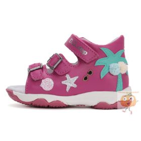 D.D.Step szandál G064-51894 pink, pálma mintával 20