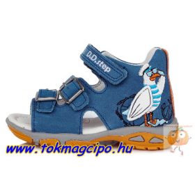 D.D.Step szandál G290-379 kék, madár mintával 19