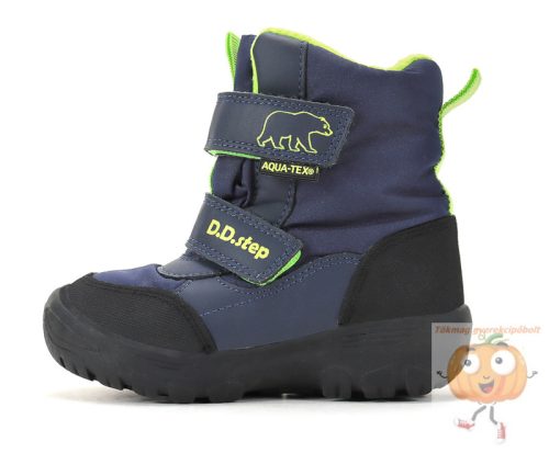 D.D.Step vízálló téli cipő P081-62428 kék 27
