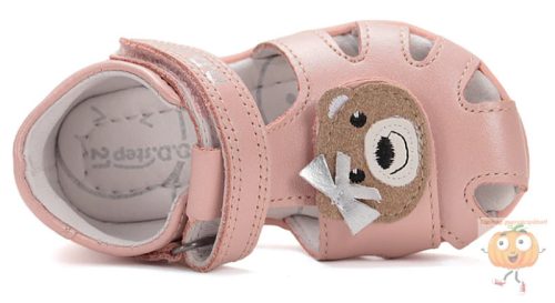 DD Step zárt orrú szandál G075-51284  rózsa 22 keskeny fazon