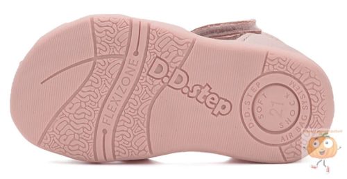 DD Step zárt orrú szandál G075-51284  rózsa 22 keskeny fazon