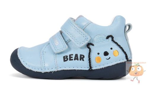 D.D.Step első lépés cipő 015-61472 világoskék ,maci mintával 23