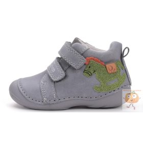  D.D.Step első lépés cipő S015-52617B szürke,hintaló mintával 23
