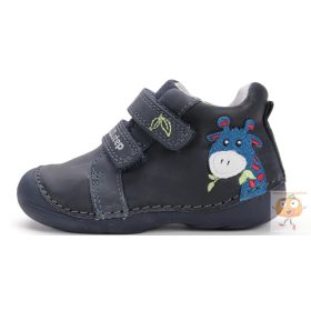   D.D.Step első lépés cipő S015-52874 kék,zsiráf mintával 19