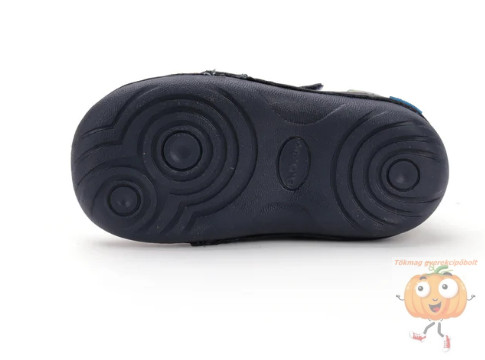 D.D.Step első lépés cipő S015-52874 kék,zsiráf mintával 19