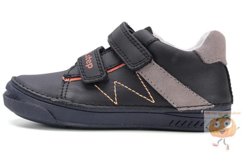 D.D.Step bőr cipő 040-52884 fekete 34