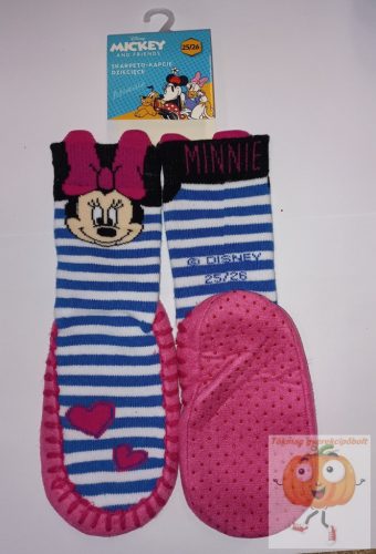 Disney Minnie csúszásgátlós vastag talpú zokni ,rózsaszín