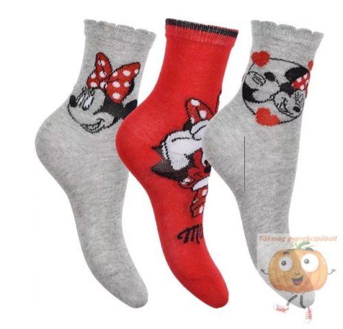 Disney Minnie egér zokni 3 pár 1 csomagban