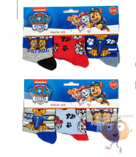 Disney zokni Mancs Őrjárat 3 pár 1 csomagban