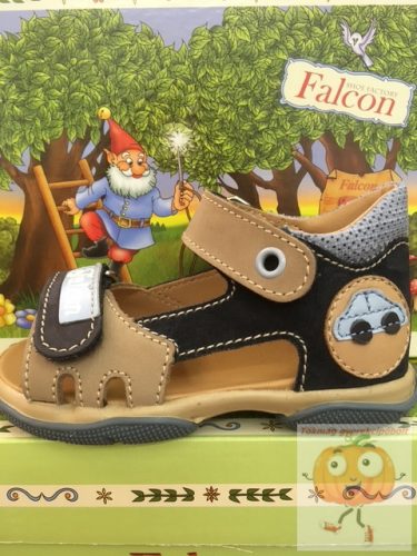 Falcon tépőzáras szandál beige autós 23