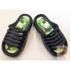 Fiú papucs kék-zöld, terep mintával 23/24