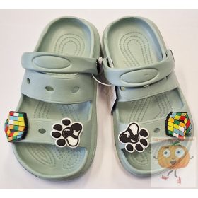 Fiú papucs mintás zold 29