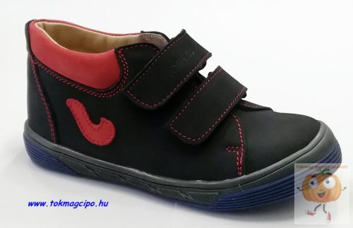 Florens fiú cipő 2030 kék-piros, pipa mintával 35