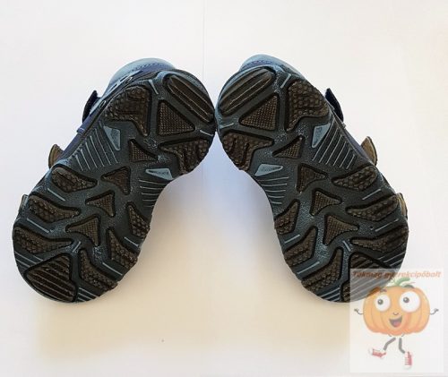 Florens 911 fiú szandál kék-piros, busz mintával 29