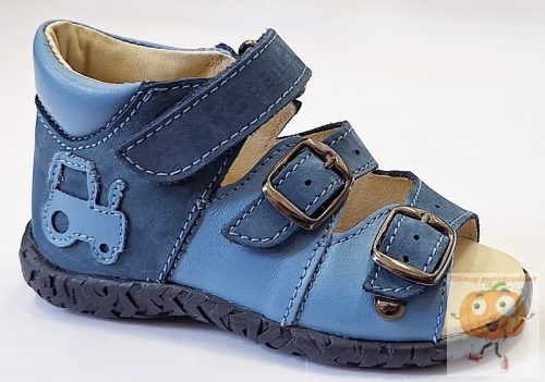 Florens 911 fiú szandál kék traktoros 30