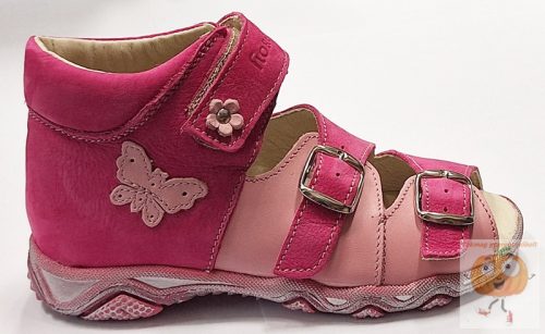 Florens 911 lány szandál pink, pillangó mintával 32