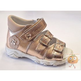 Florens 911 lány szandál rosegold, virág mintával 21