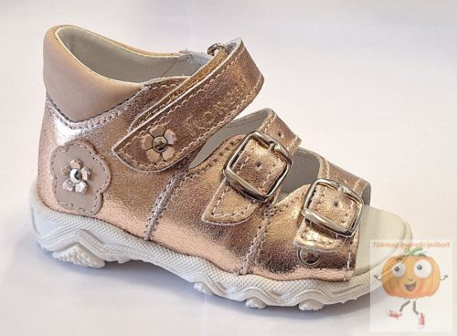 Florens 911 lány szandál rosegold, virág mintával 24