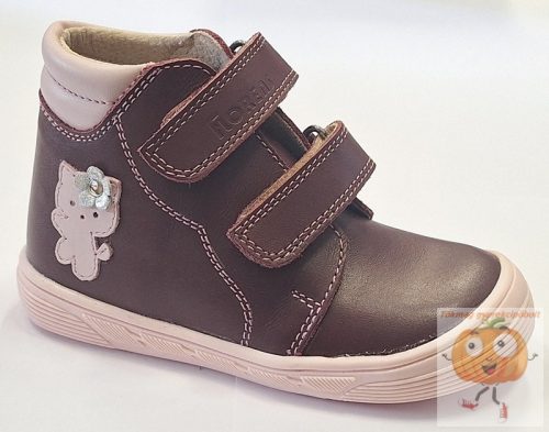 Florens Flo 810 bordó cipő cica mintával 27