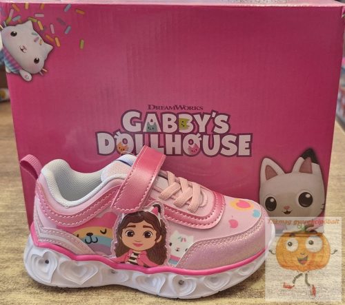 Gabi babaháza Heart LED villogó, világító utcai cipő 25