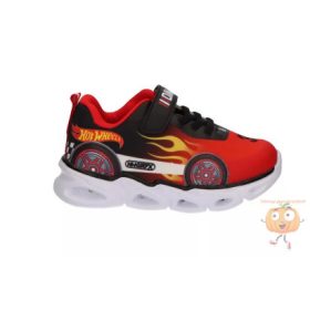 Hot Wheels Fire LED villogó, világító utcai cipő 28