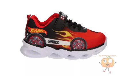Hot Wheels Fire LED villogó, világító utcai cipő 28