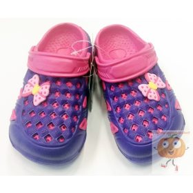 Lány klumpa lila-rózsa, masni mintával 32-33