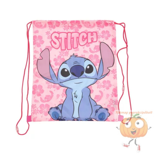 Lilo és Stitch sporttáska, tornazsák rózsa 40 cm
