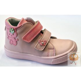 Linea M10 lány cipő rózsa, cica mintával 23