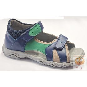 Linea M32 fiú szandál kék-zöld 34